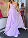 Elegant Sweetheart Sleeveless A-line Chiffon Long Prom Dresses For Party, PG253