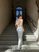 Sexy Spaghetti Strap Sleeveless Mermaid Satin Long Prom Dresses For Party, PG345