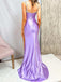 Sexy Spaghetti Strap Mermaid Sleeveless With Side Slit Long Prom Dresses For Party, PG93