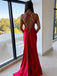 Sexy Spaghetti Strap Mermaid Sleeveless With Side Slit Long Prom Dresses For Party, PG137