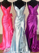 Sexy Spaghetti Strap V-neeck Sleeveless Mermaid Long Prom Dresses With Trailing For Party, PG169