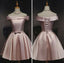 Soft Sweetheart Sleeveless A-line Satin Homecoming Dresses For Party, PGH469