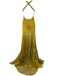 Elegant Spaghetti Strap Sleeveless Mermaid Satin Long Prom Dresses For Party, PG515