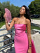 Soft Sweetheart Sleeveless Mermaid Satin Long Prom Dresses For Party, PG523