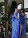 Soft Sweetheart Sleeveless Mermaid Satin Long Prom Dresses For Party, PG649