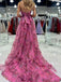 Elegant Sweetheart Sleeveless A-line Tulle Long Prom Dresses With Side Slit For Party, PG237