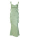 Soft Spaghetti Strap Sleeveless Mermaid Satin Long Prom Dresses For Party, PG487