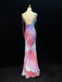 Elegant Spaghetti Strap Sleeveless Mermaid Chiffon Long Prom Dresses For Party, PG297
