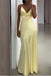 Soft Spaghetti Strap Sleeveless Mermaid Satin Long Prom Dresses For Party, PG631