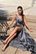 Soft One-shoulder Sleeveless Mermaid Satin Long Prom Dresses For Party, PG473