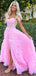 Unique Off-shoulder Sleeveless A-line Long Prom Dresses With Trailing For Party, PG201