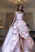 Formal Halter Strap Sleeveless A-line Long Prom Dresses For Party, PG499