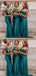 Sexy One-shoulder Sleeveless Mermaid Bridesmaid Dresses For Wedding Party, PGB97