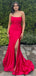 Sexy Sweetheart Sleeveless Mermaid With Side Slit Long Prom Dresses For Party, PG85