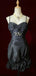 Sexy Spaghetti Strap Sleeveless Short Mermaid Satin Homecoming Dresses For Party, PGH281