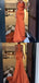 Simple Halter Sleeveless Mermaid Satin Long Prom Dresses For Party, PG627