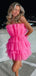 Elegant Sweetheart Sleeveless Short A-line Tulle Homecoming Dresses For Party, PGH293