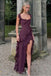 Soft Spaghetti Strap Sleeveless Mermaid Satin Long Prom Dresses For Party, PG603