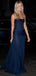 Modest Sweetheart Sleeveless Mermaid Long Prom Dresses For Party, PG417