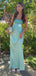 Simple Spaghetti Strap Sleeveless Mermaid Prom Dresses For Party, PG165