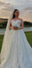 Elegant White Sweetheart Sleeveless A-Line Long Wedding Dresses With Sweep Trailing,PGW27