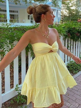 Cute Sweetheart Sleeveless A-line Jersey Homecoming Dresses For Party, PGH488