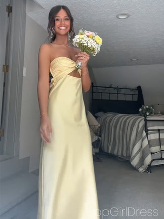 Soft Sweetheart Sleeveless Mermaid Satin Long Prom Dresses For Party, PG966