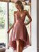 Elegant Spaghetti Strap Sleeveless Knee-length A-line Homecoming Dresses, PGH39