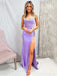 Sexy Spaghetti Strap Mermaid Sleeveless With Side Slit Long Prom Dresses For Party, PG93