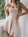 Sexy Spaghetti Strap Sleeveless A-line Short Homecoming Dresses For Wedding Party, PGH09