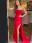 Sexy Sweetheart Sleeveless Mermaid With Side Slit Long Prom Dresses For Party, PG81