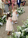 Cute High Neck Half Sleeve A-line Flower Girl Dresses For Wedding Party, PGF05