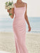 Formal Square Sleeveless Mermaid Long Prom Dresses For Wedding Party, PG49