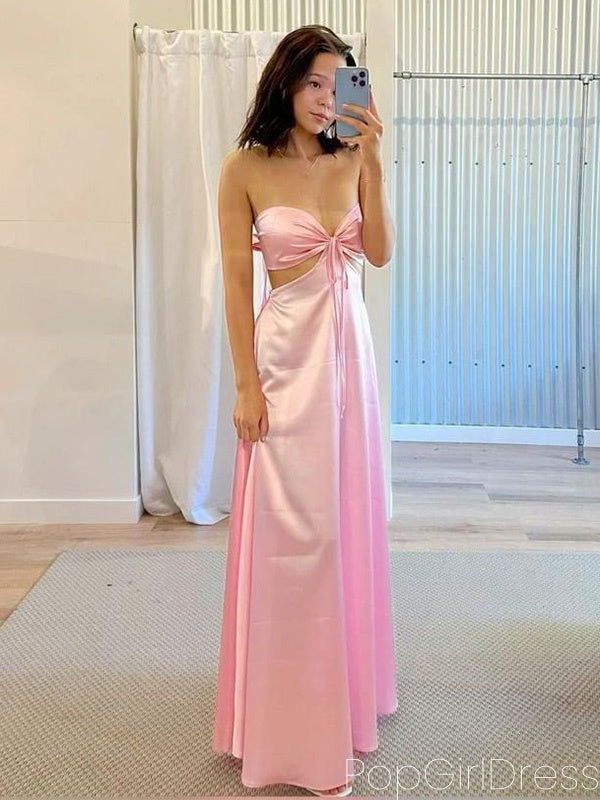 Soft Sweetheart Sleeveless Mermaid Satin Long Prom Dresses For Party, PG665