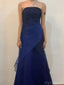 Modest Sweetheart Sleeveless Mermaid Long Prom Dresses With Trailing, PG18