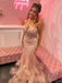 Elegant Sweetheart Sleeveless Mermaid Tulle Long Prom Dresses For Party, PG679