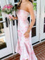 Cute Sweetheart Sleeveless Mermaid Satin Long Prom Dresses For Party, PG681