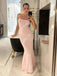 Sexy Sweetheart Sleeveless Mermaid Satin Long Prom Dresses For Party, PG743