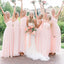 Gorgeous Halter Sleeveless A-line Long Bridesmaid Dresses For Wedding Party, PGB41