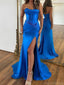 Sexy Sweetheart Mermaid Sleeveless With Side Slit Long Prom Dresses For Party, PG97