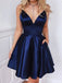 Formal V-neck Sleeveless Short A-line Homecoming Dresses For Party, PGH81