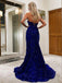 Sexy Sweetheart Mermaid Sleeveless Prom Dresses With Trailing For Party, PG146