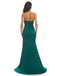 Sexy Sweetheart Strapless Mermaid Side Slit Soft Satin Long Prom Dresses For Party, PG254