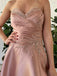 Formal Sweetheart Sleeveless Mermaid Satin Long Prom Dresses For Party, PG702