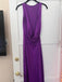 Sexy Halter Strap Sleeveless Mermaid Satin Long Prom Dresses For Party, PG310