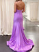 Sexy Halter Sleeveless Mermaid With Trailing Long Prom Dresses, PG66