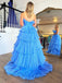 Elegant Sweetheart Sleeveless A-line Long Prom Dresses With Trailing For Party, PG194