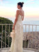 Soft Spaghetti Strap Sleeveless Mermaid Jersey Long Prom Dresses For Party, PG839