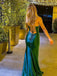 Sexy Spaghetti Strap Mermaid Sleeveless Long Prom Dresses For Party, PG90