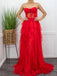 Elegant Sweetheart Sleeveless A-line Tulle Ruffles Long Prom Dresses For Party, PG438